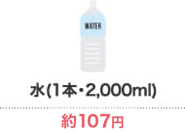 水(1本・2,000mL)